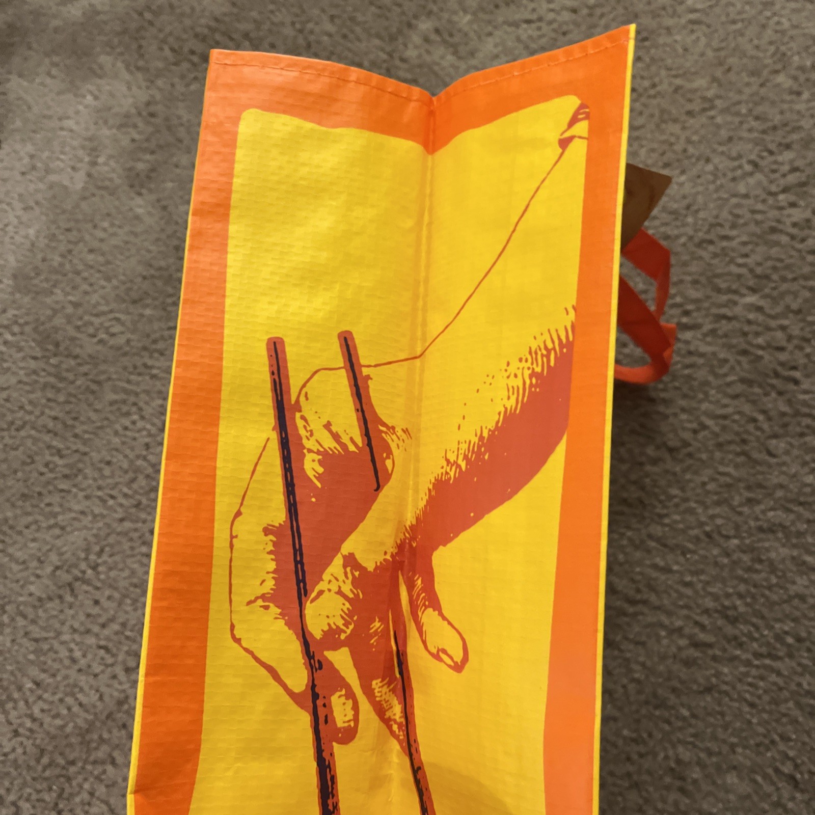 Rare Orange Chicken Trader Joe’s Reusable Shopping Bag Limited Edition.