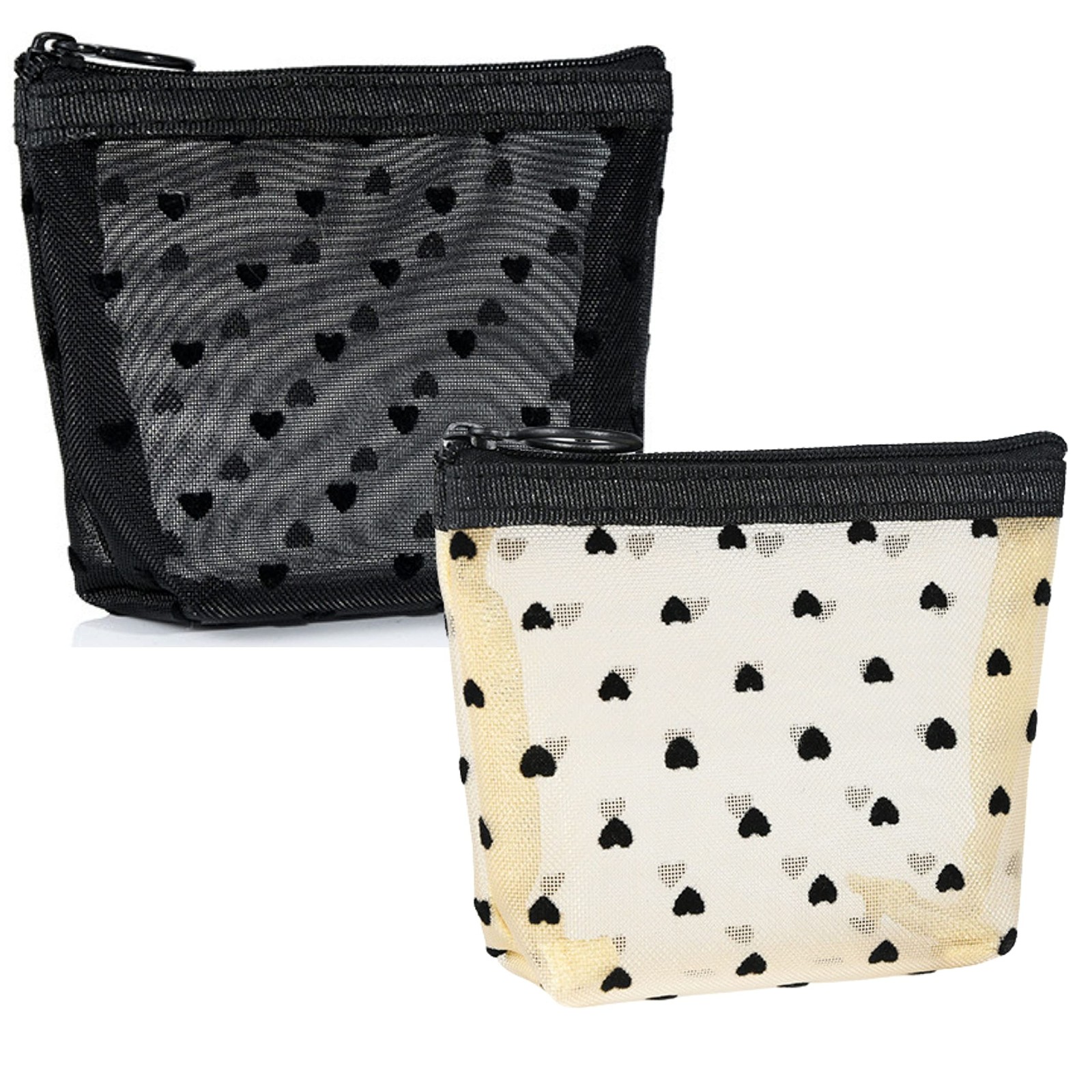 VEDO SHIPIN Zipper Mesh Makeup Bags, Mini Bag, Portable one size, D