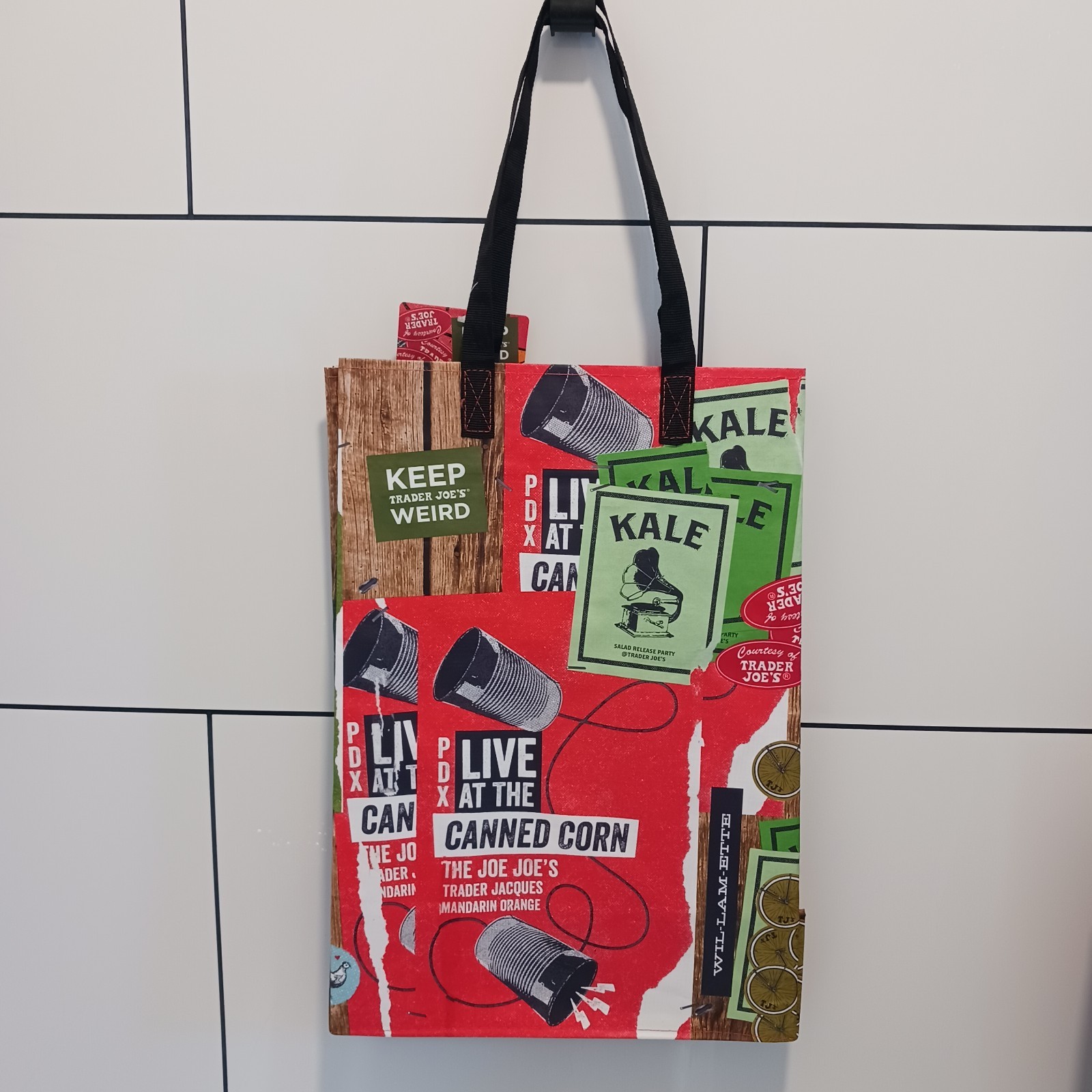 Trader Joe’s NWT Regional Portland Tote Bag, Washable Foldable Collectible Fun!
