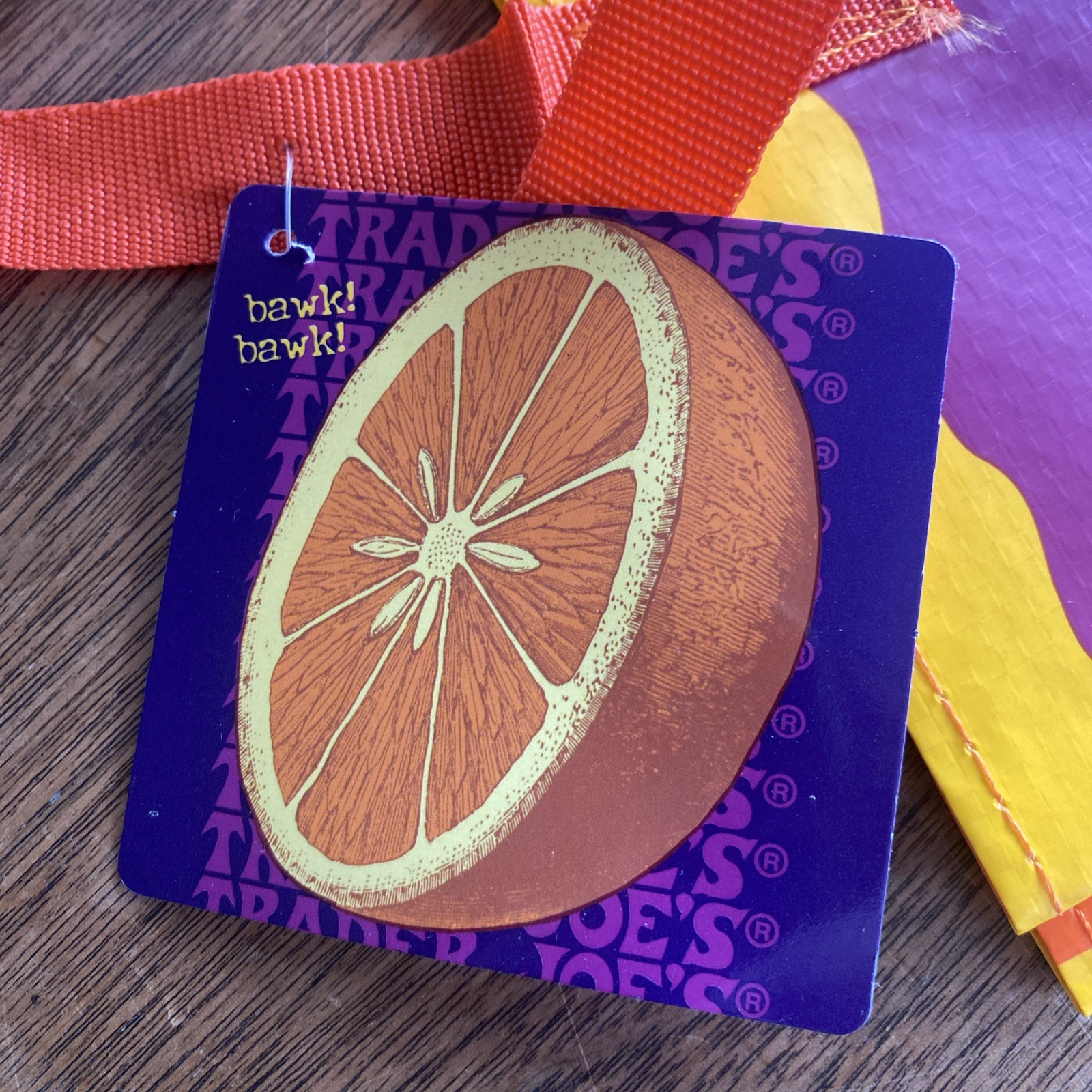 TRADER JOE’S “ORANGE CHICKEN” Reusable Shopping Bag RARE NWT