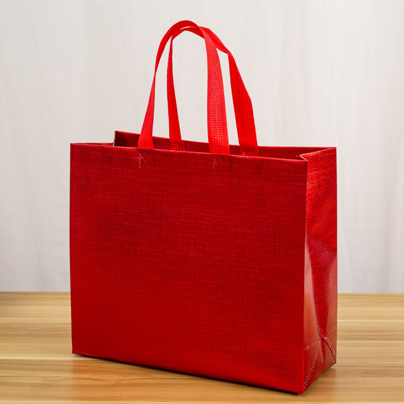 Eco Shopping Bag Takeaway Laser Bag Non-woven Fabric Film Coated Waterproof