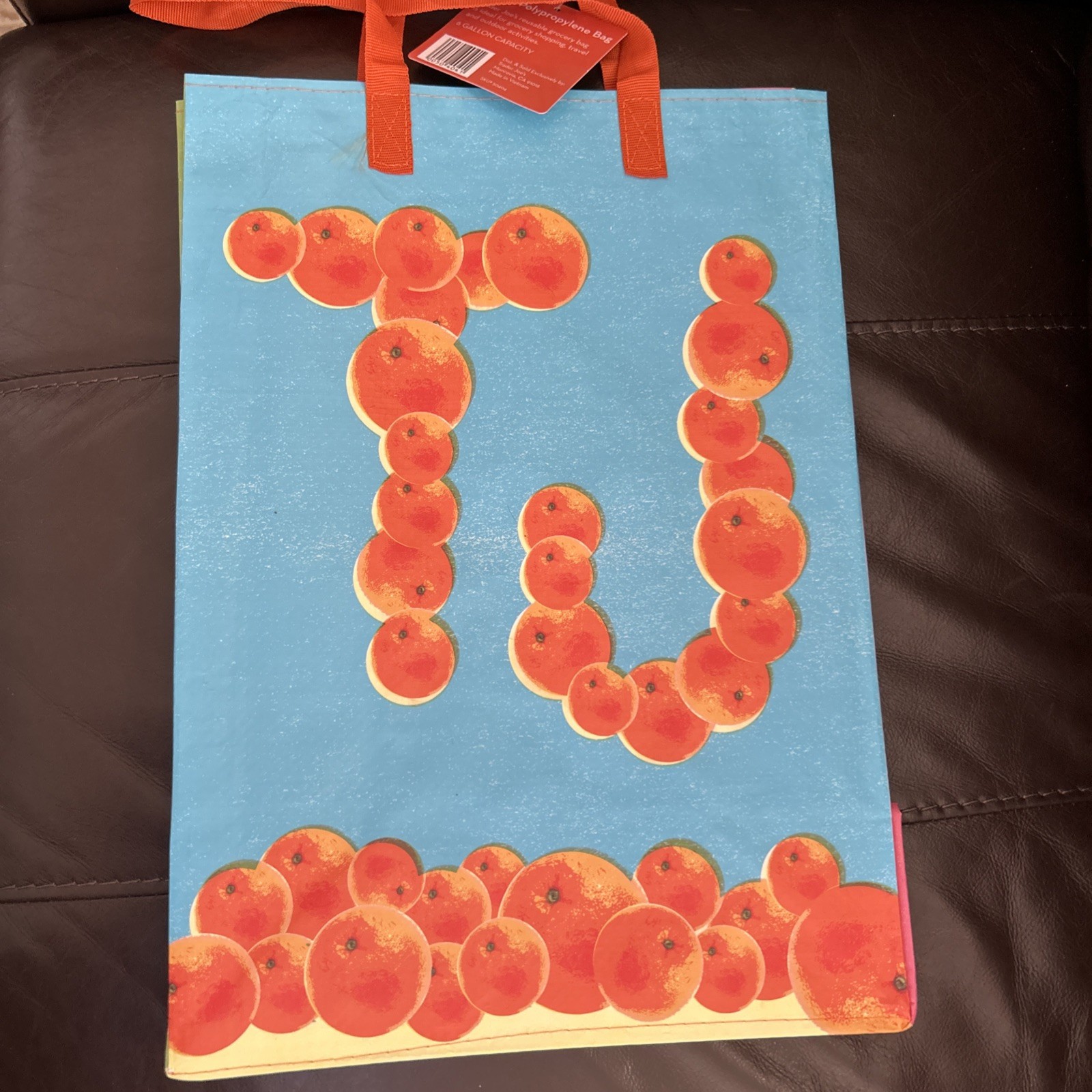 New Trader Joe’s Reusable Grocery Bag, Florida Theme, 6 Gallons Capacity