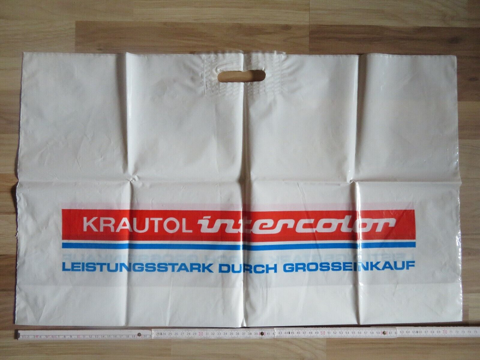 Krautol Colors – 74x45cm Large Old Plastic Bag Shopping Bag Advertising Bag Adve