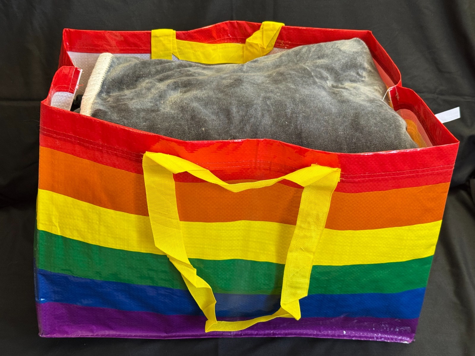 IKEA STORSTOMMA Rainbow Pride Shopping Bags Set of 2 Large Small Reusable LGBT