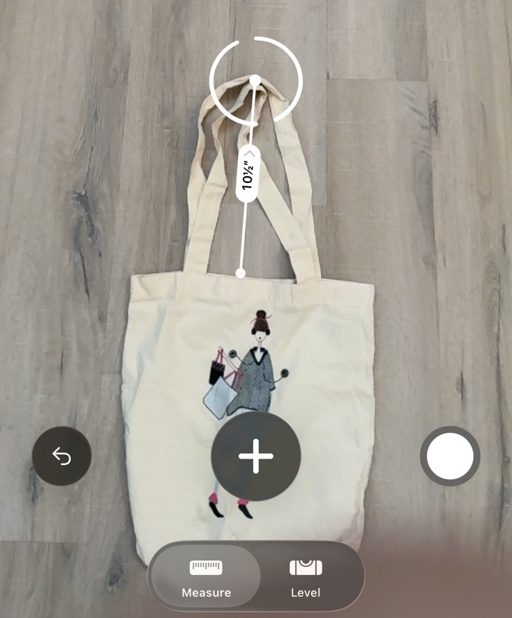 Beige Canvas Foldable Tote Bag, Graphic Pattern, Modern Style, Medium Size