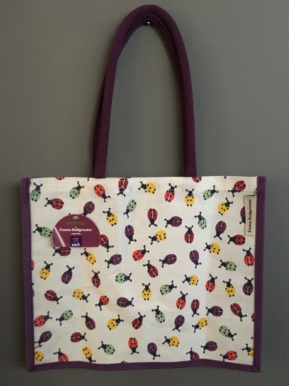 Emma Bridgewater Waitrose Lady Bugs Reusable Shopping Bags ASO KATE