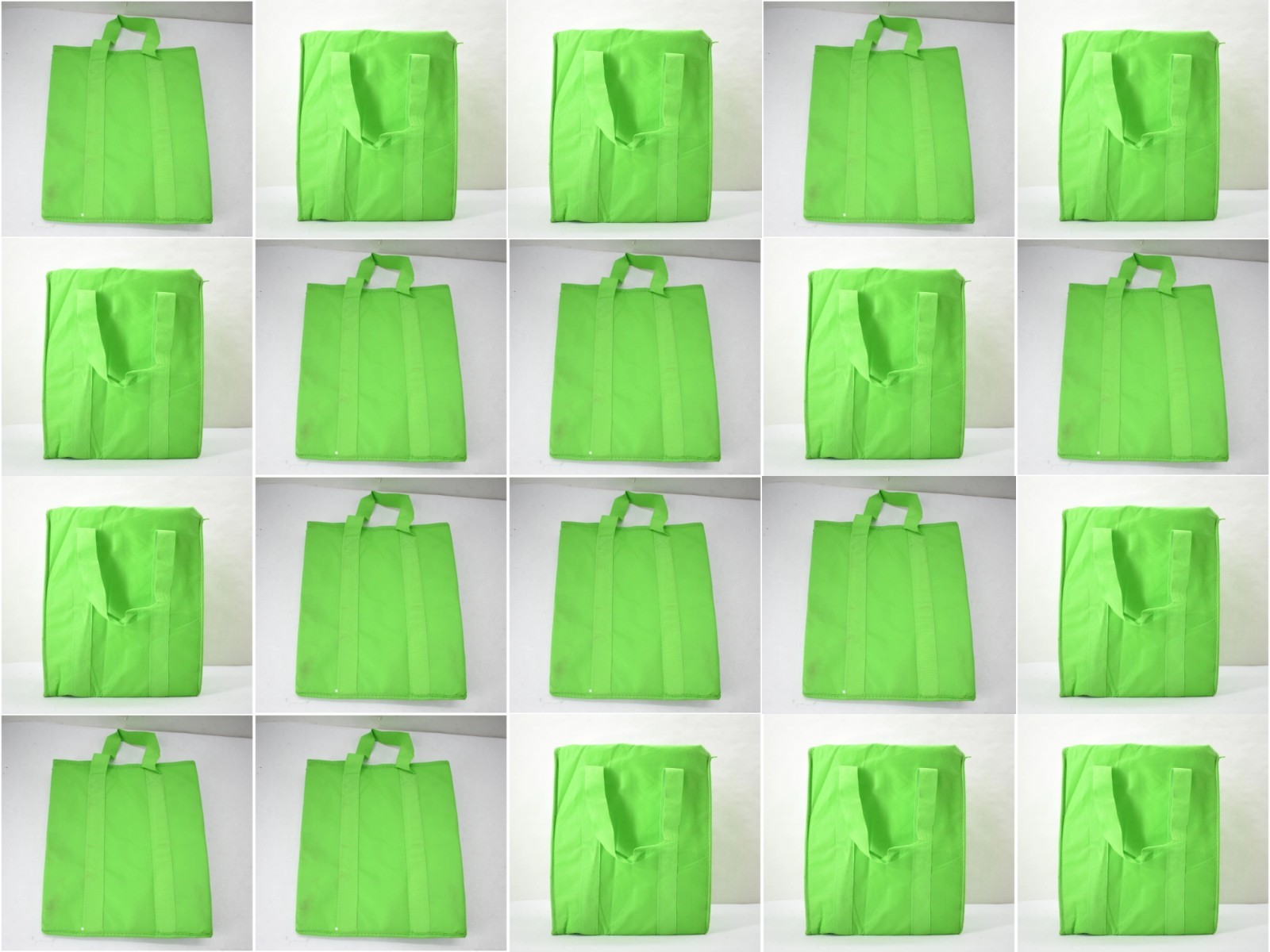 Lot 20 Bamko Insulated Food Grocery Shopping Delivery Bag Green 14″ x 12.5″ x 8″
