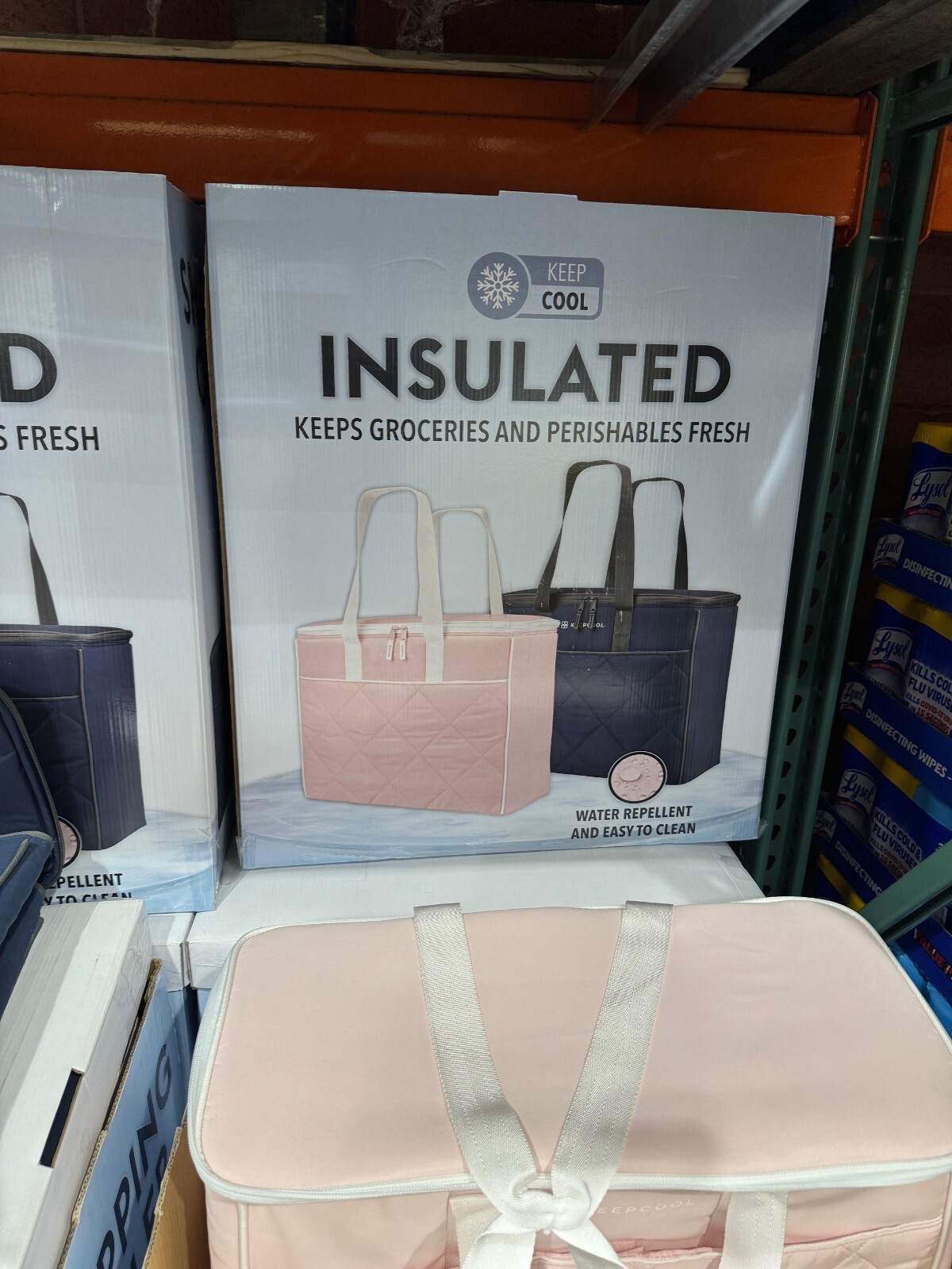 Keep Cool Insulated Reusable Shopping Bag Cooler BLUE Costco NEW Rare KEEPCOOL