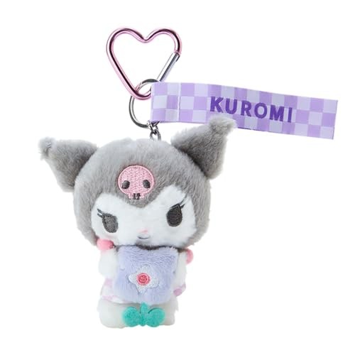 Sanrio Kuromi Mascot Holder Pastel Checker Kuromi 10.5 x 9 x 4cm Character