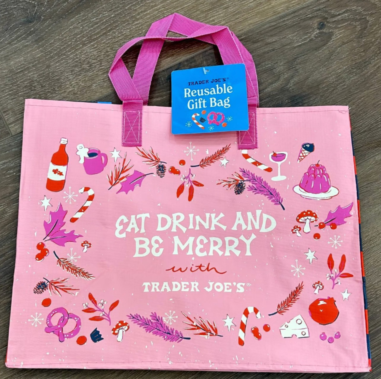 Trader Joe’s Reusable Holiday🎄Small Gift Bags Set Of 3 New Release2024/with Tag