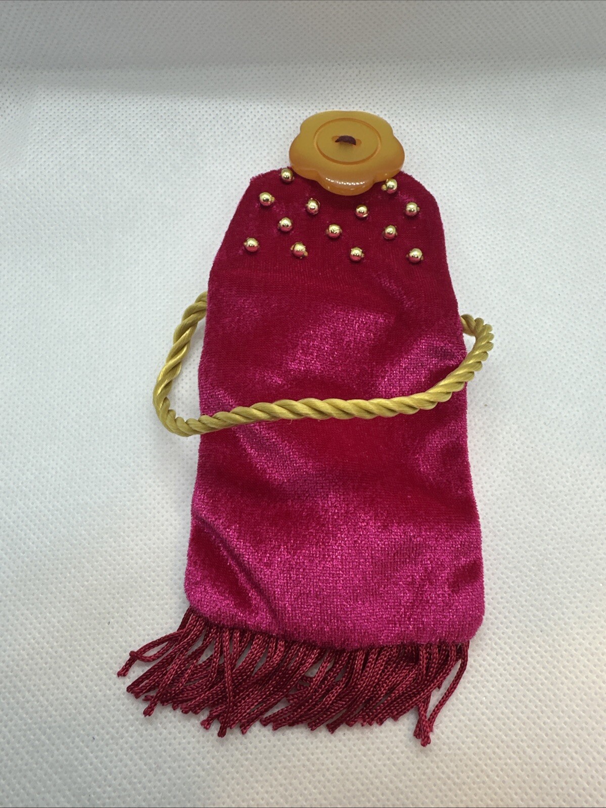 Shop Till You Drop Pink Coin Purse 3” By 2.5” – 4.5” To Center Of Strap.