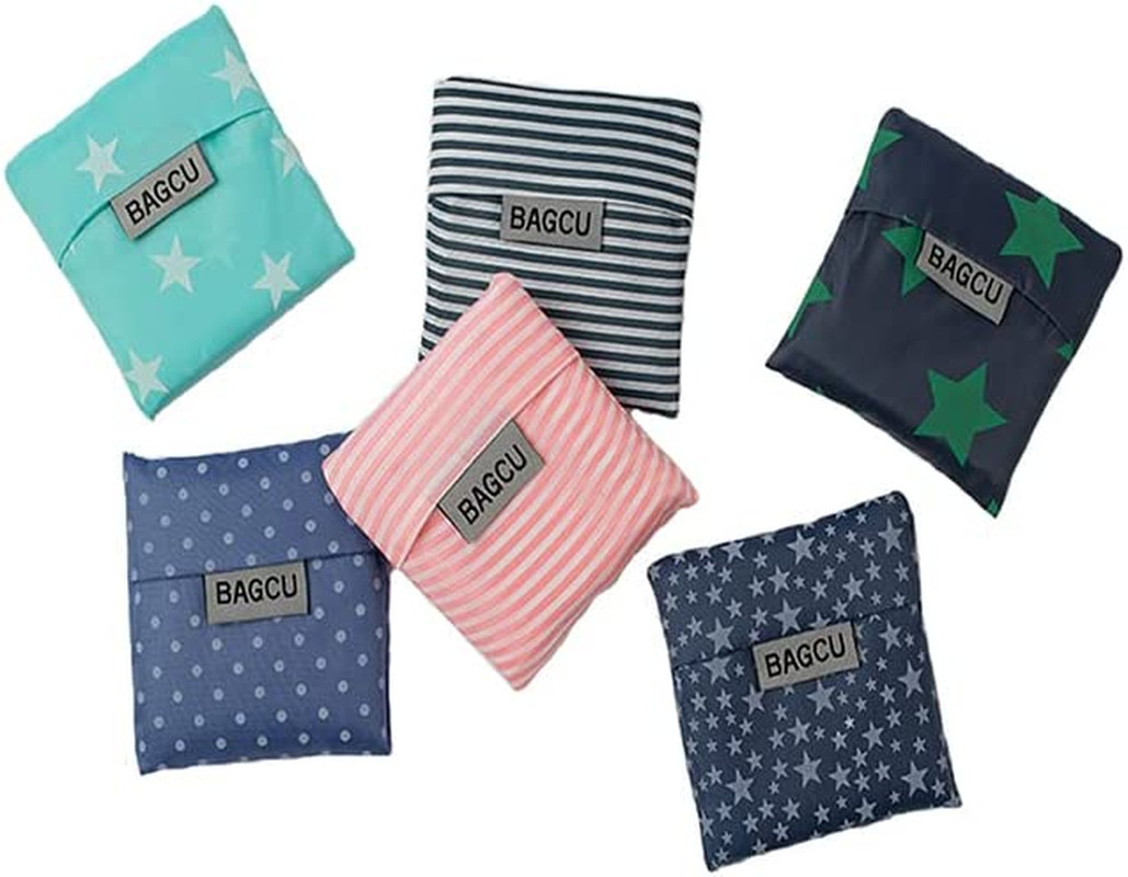 Cloth Grocery/Tote Bags, Reusable, Foldable, Recycle for Shopping, Fits in Pocke