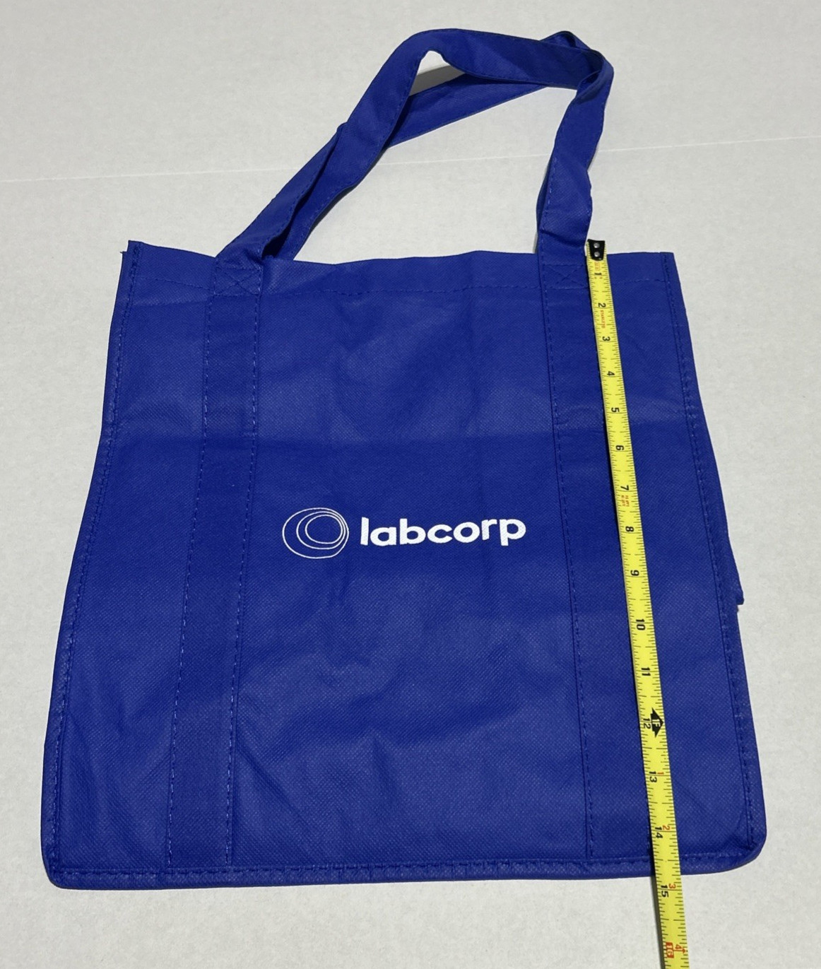 LabCorp Navy Blue Non-Woven Shopper Tote – Reusable Logo Bag, New, Eco Friendly