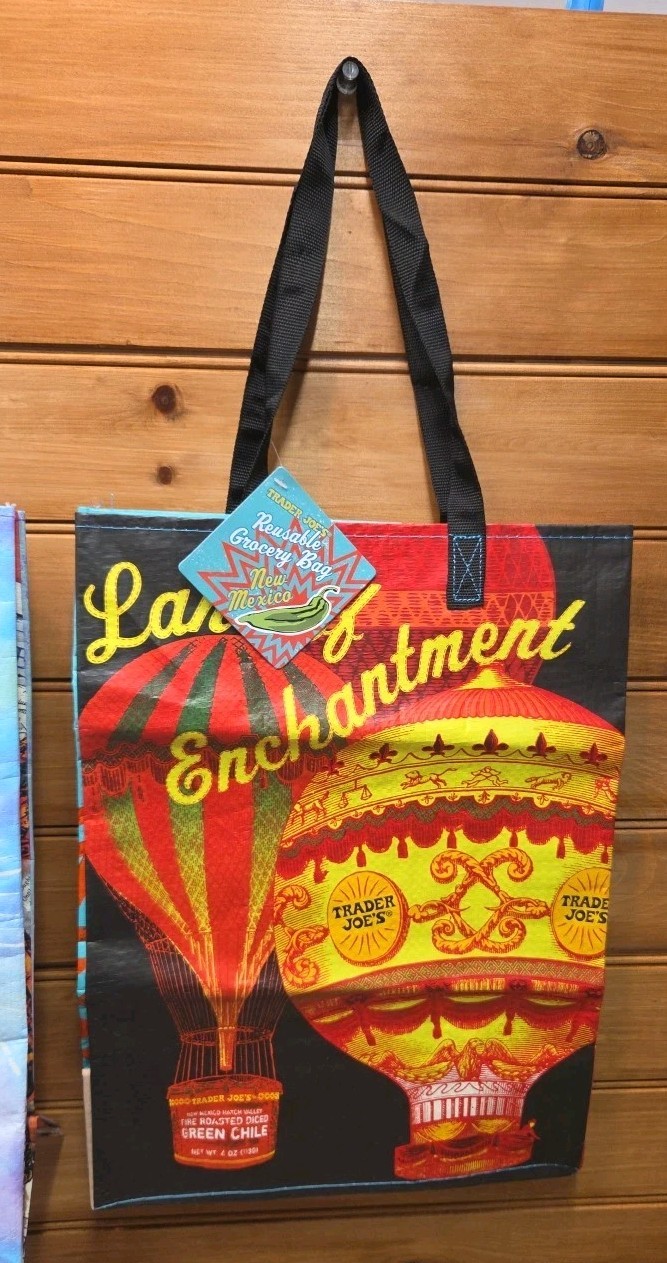 Lot Of 3 Trader Joe’s Reusable Bags / Totes- Florida, Louisiana & New Mexico T-8