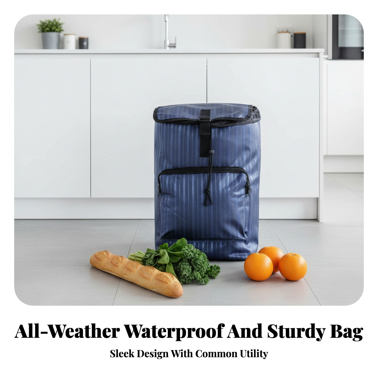 Foldable waterproof Oxford grocery bag holder for shopping
