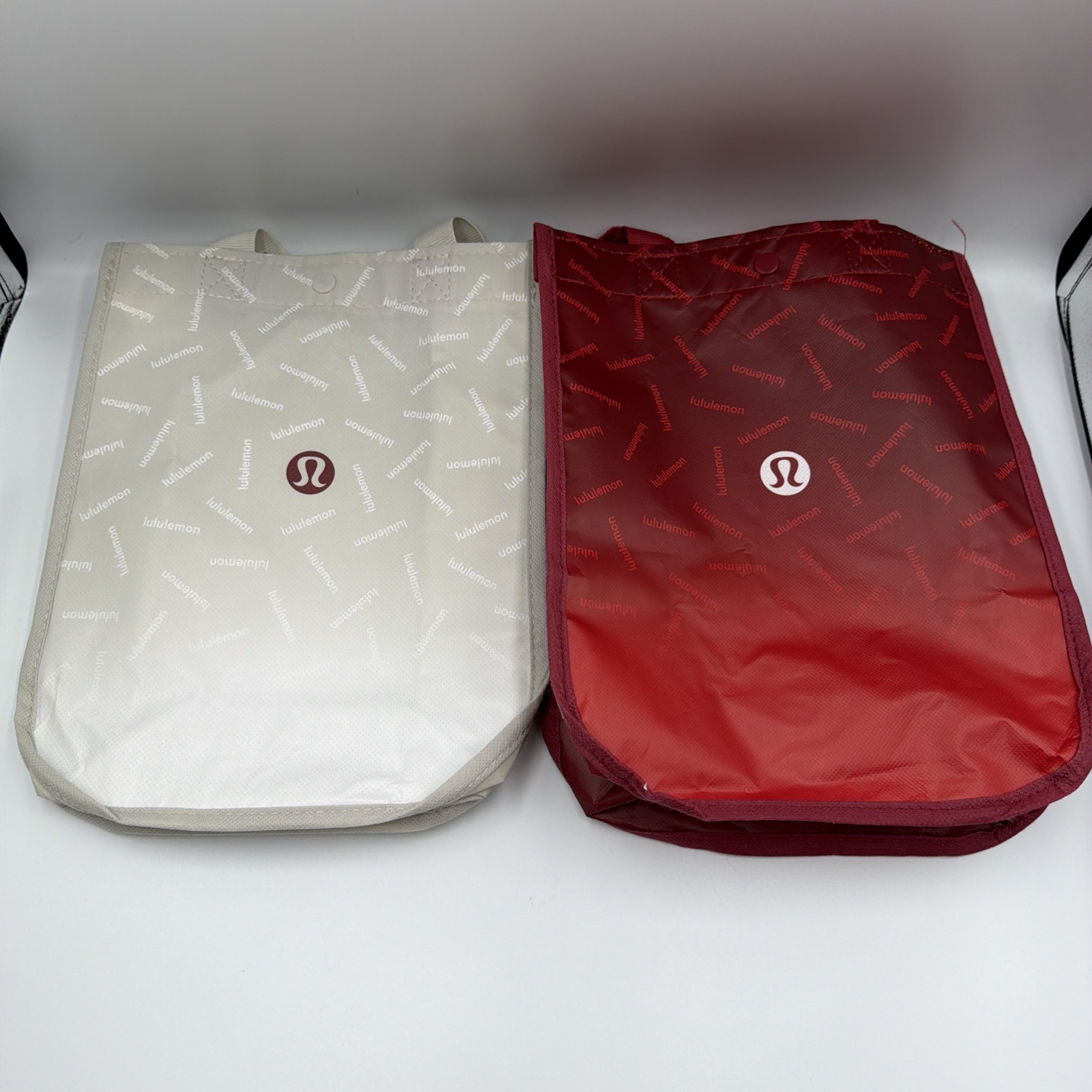 LOT of 2 Lululemon Manifesto Small Reusable Shopping Bag Holiday Special