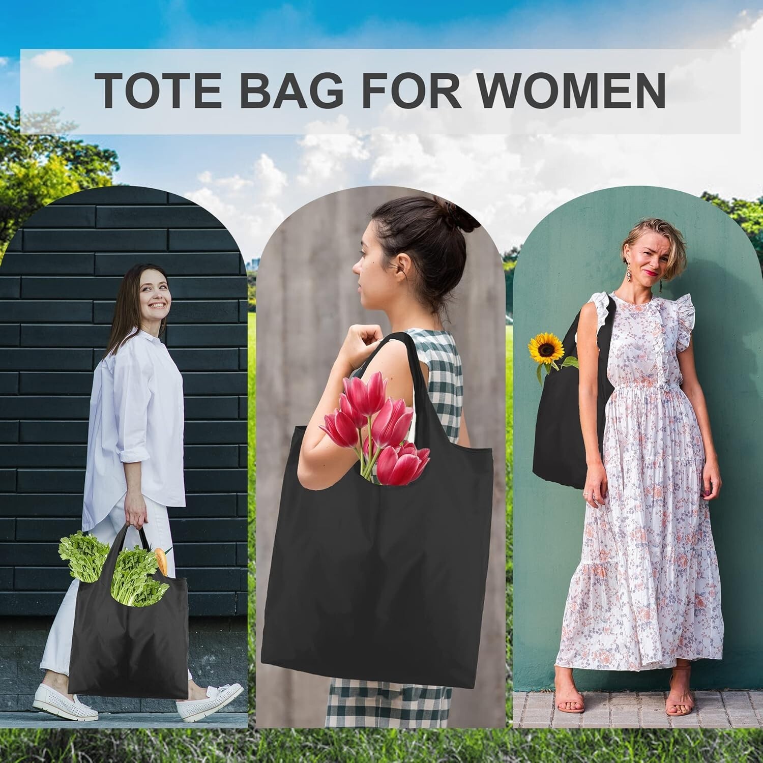 Machine Washable Foldable Grocery Bags – Cute Animal Patterns and Sturdy Design