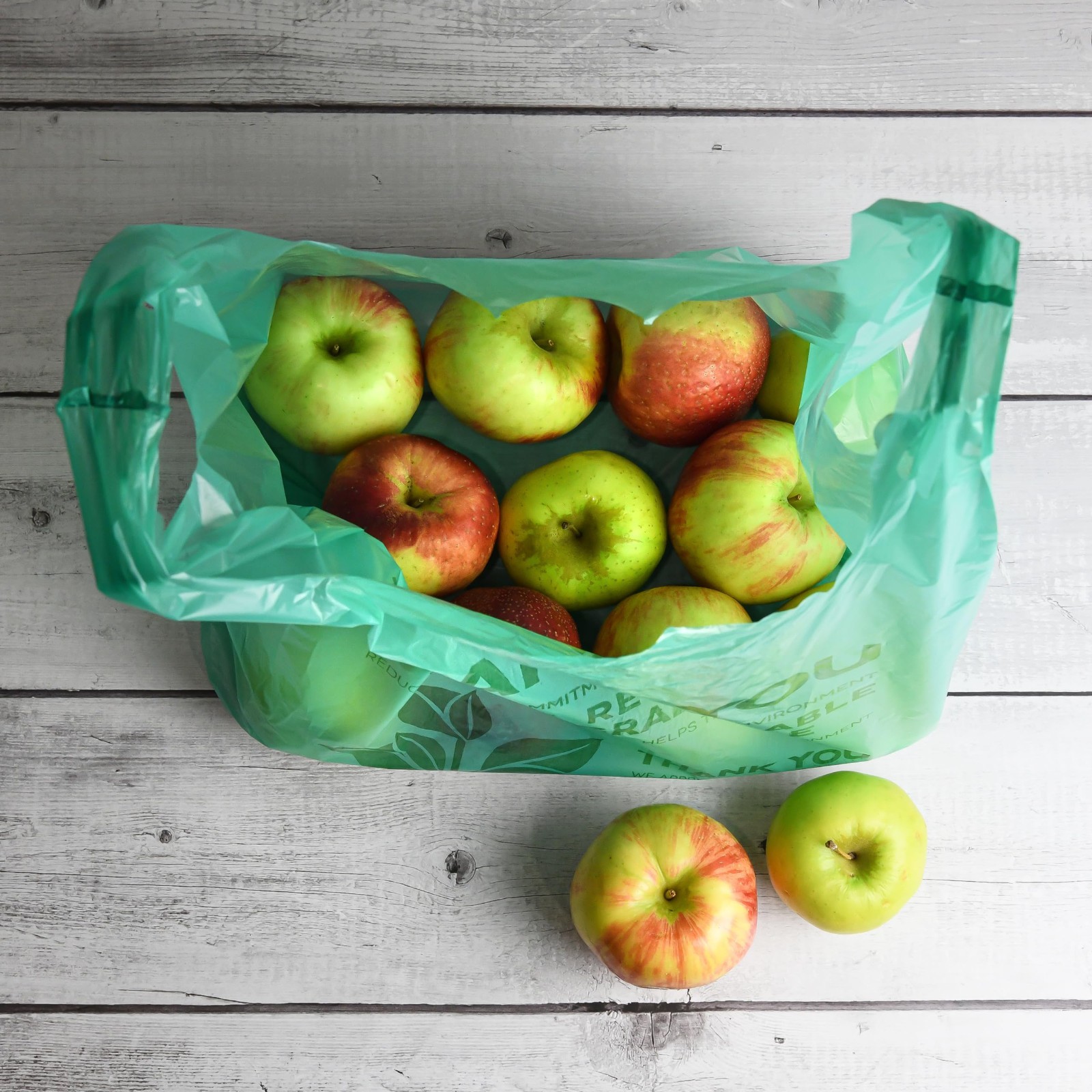 Biodegradable Shopping Bags – 100 Count Eco-Friendly Carry Out Bags – 22″x12