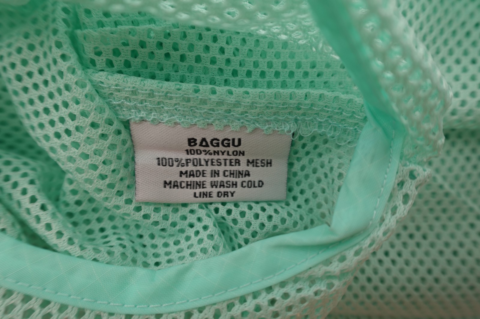 NWT Baggu MESH Standard Reusable Bag Mint Green US seller Discontinued OOP