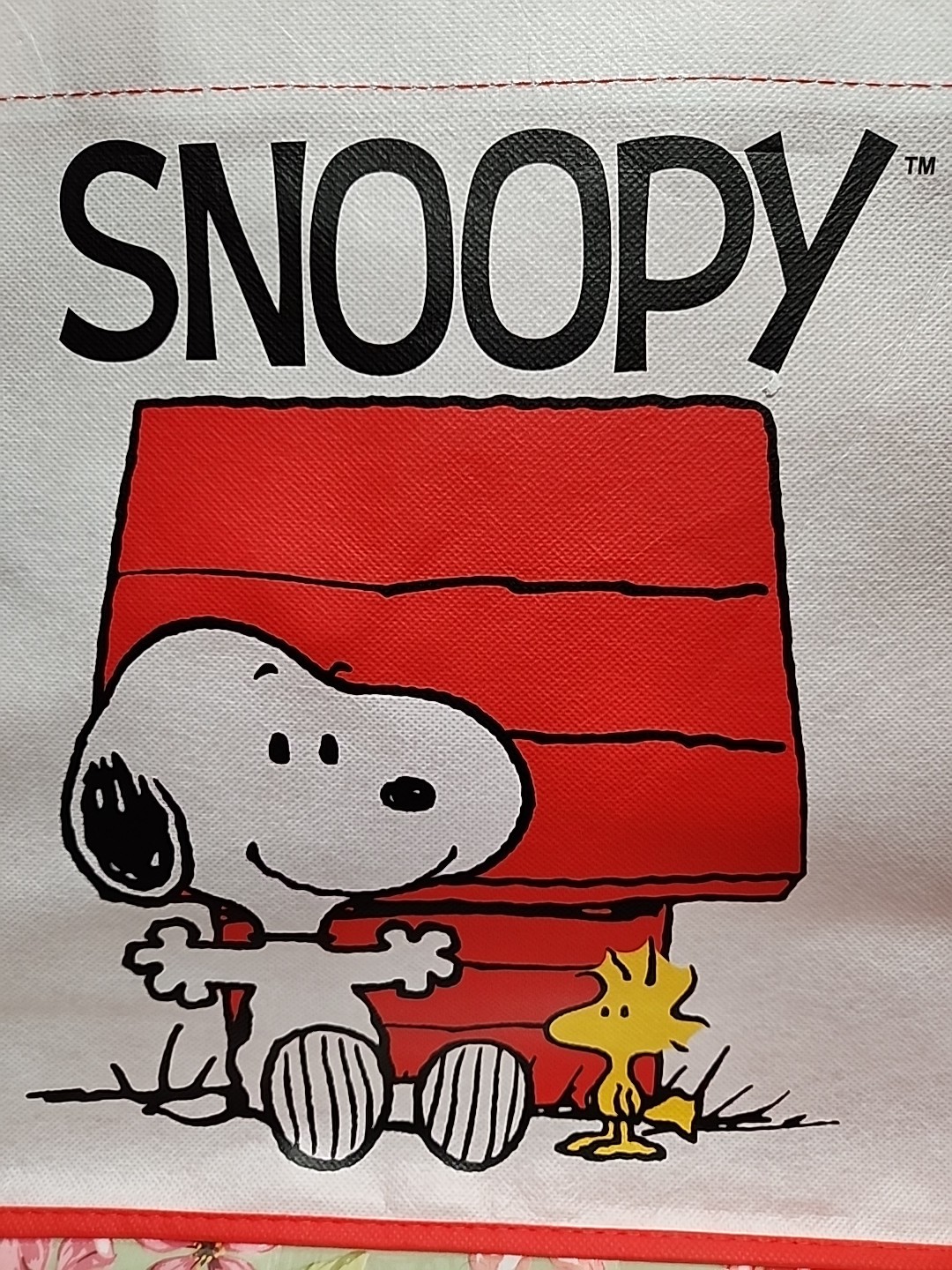 Peanuts Snoopy Woodstock Large Tote Bag 14L X 5.5W X 13H