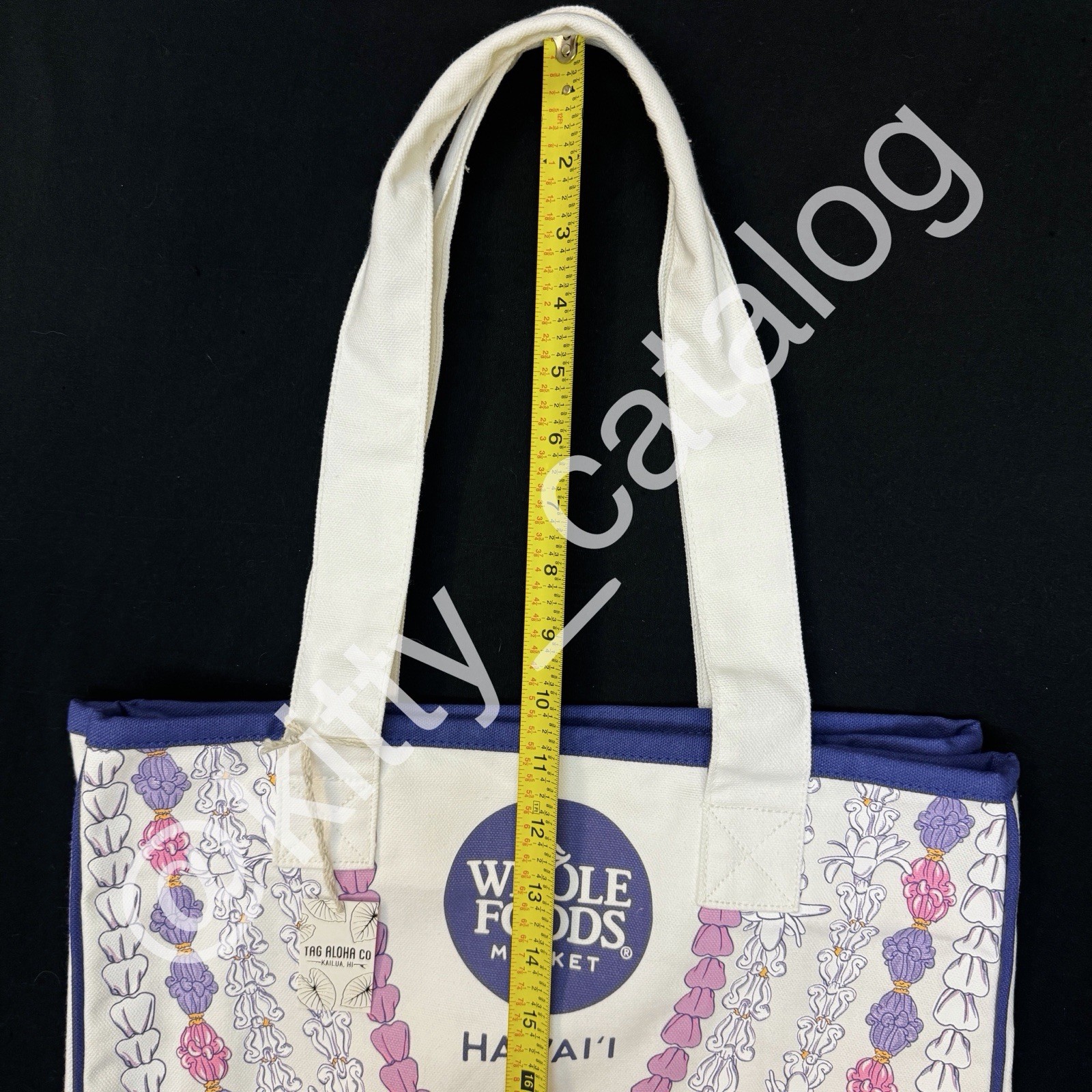 Whole Foods x Tag Aloha Company: Rope Tote Crown Flower Bag, Hawaii Exclusive