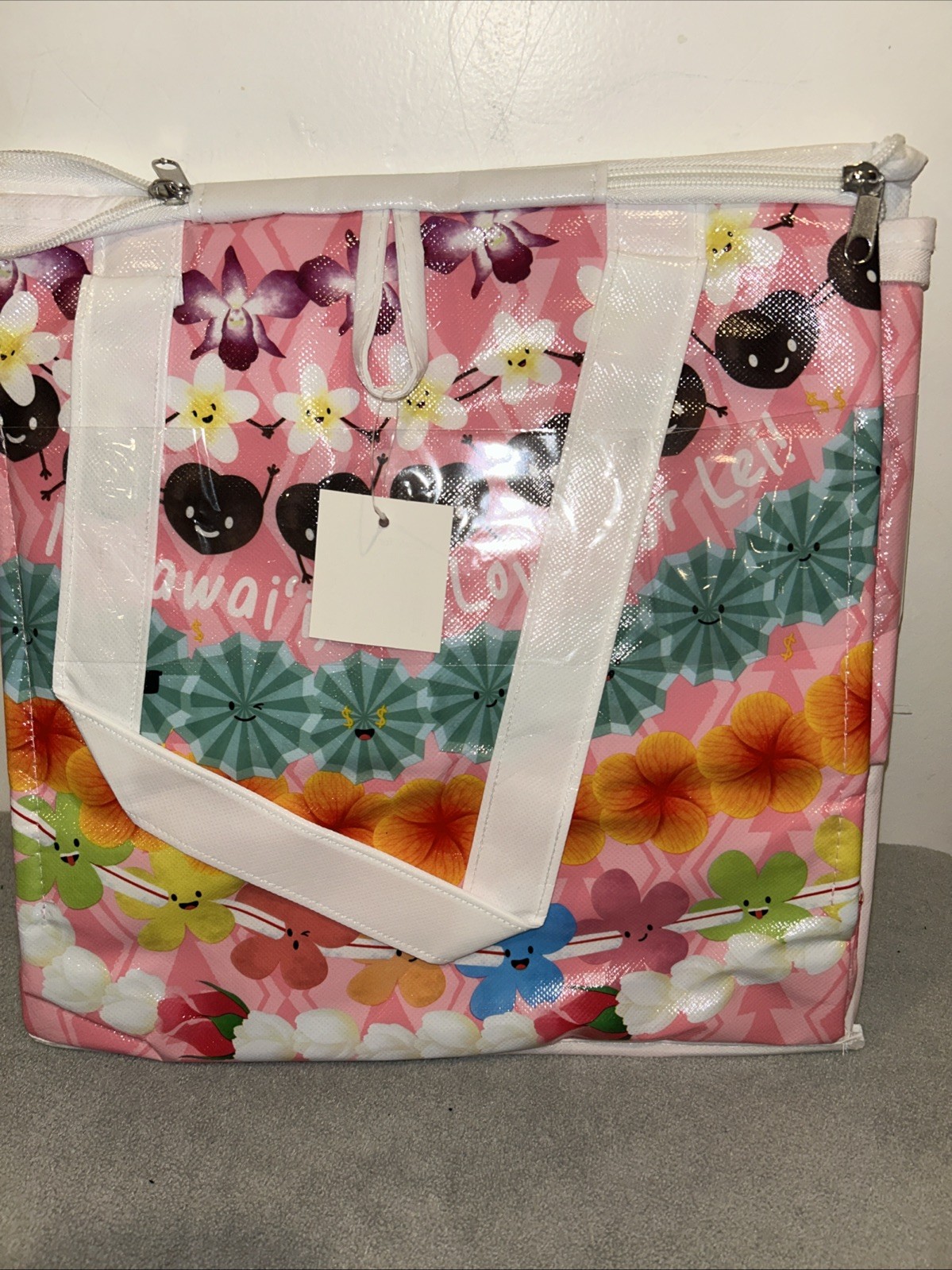 Foodland Hawaii Set Of 3 Insulated Reusable Bags ~ Spam Musubi/Leis/Poke bowl
