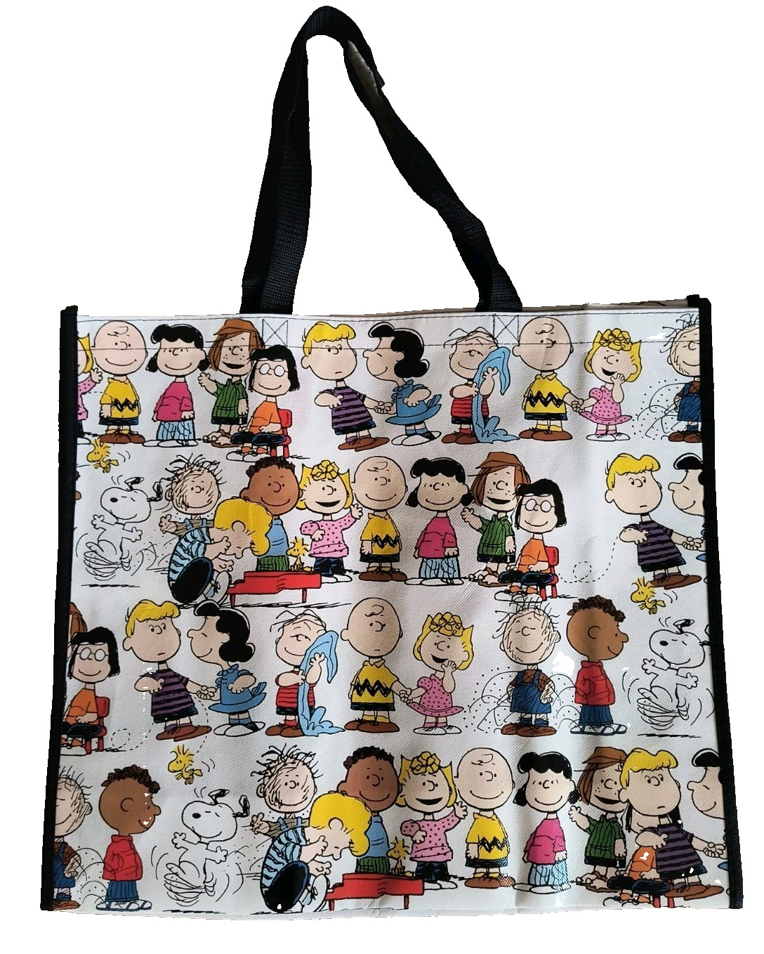 Peanuts Gang Charlie Brown White X-Large Reusable Shopping Gift Bag with Handle