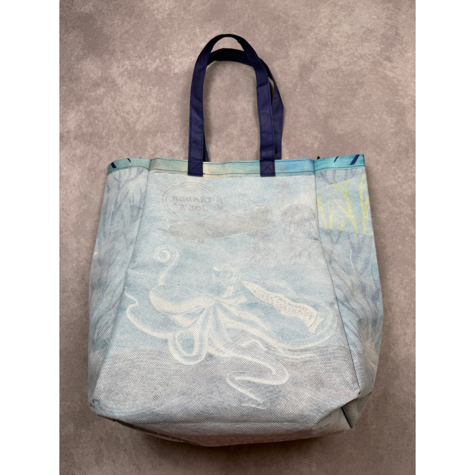 Trader Joe’s Reusable Cloth Tote Shopping Bag Ocean Marine Clownfish Scuba Diver