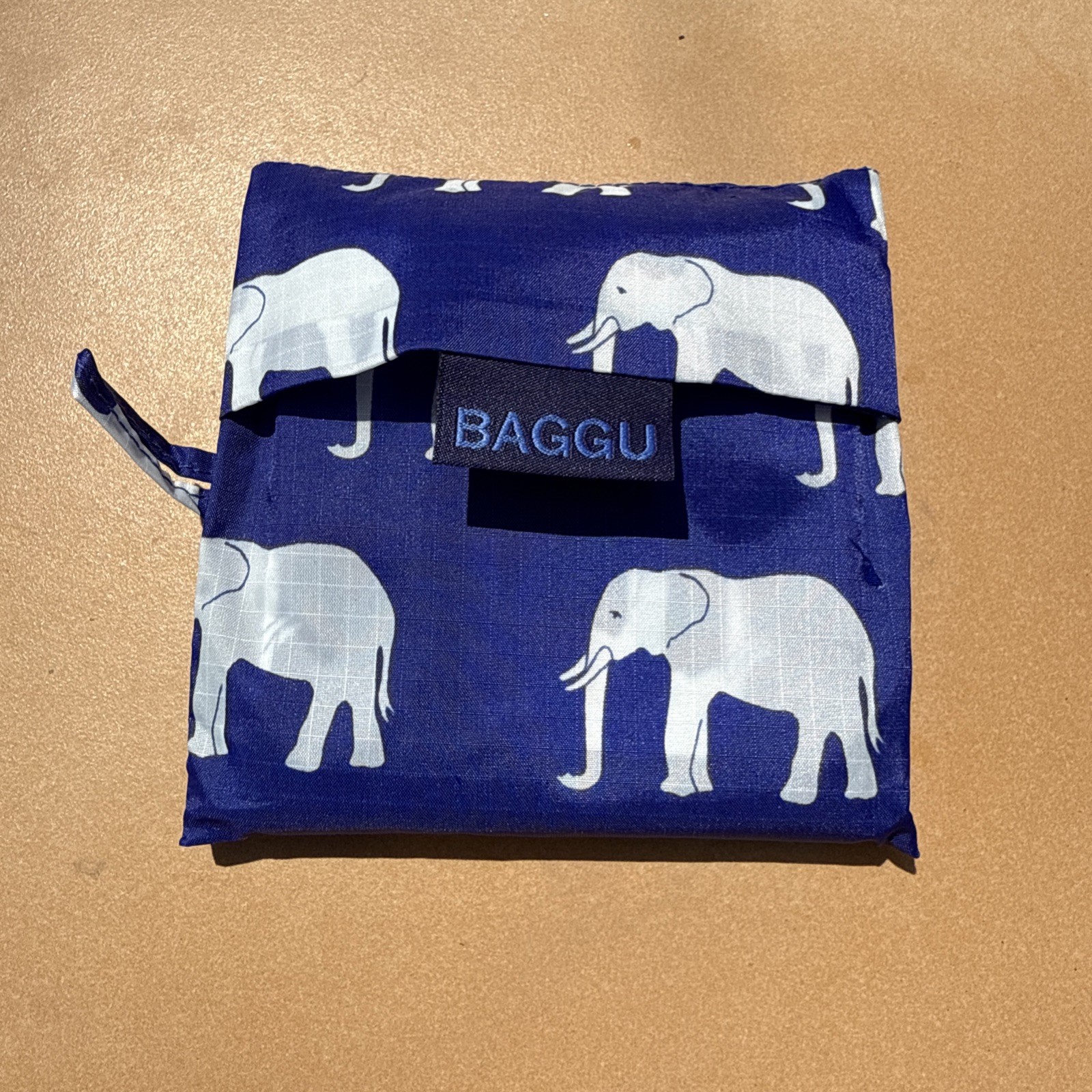 BAGGU Standard Eco Friendly Bag Elephant Blue NWOT