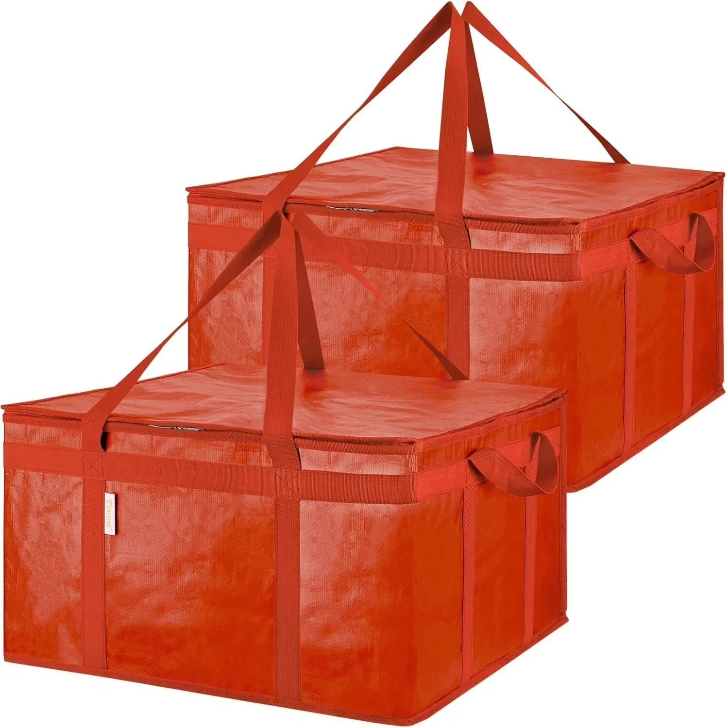 2Pk 2XL Insulated Reusable Grocery Bags, Collapsible Cooler Bag for Groceries