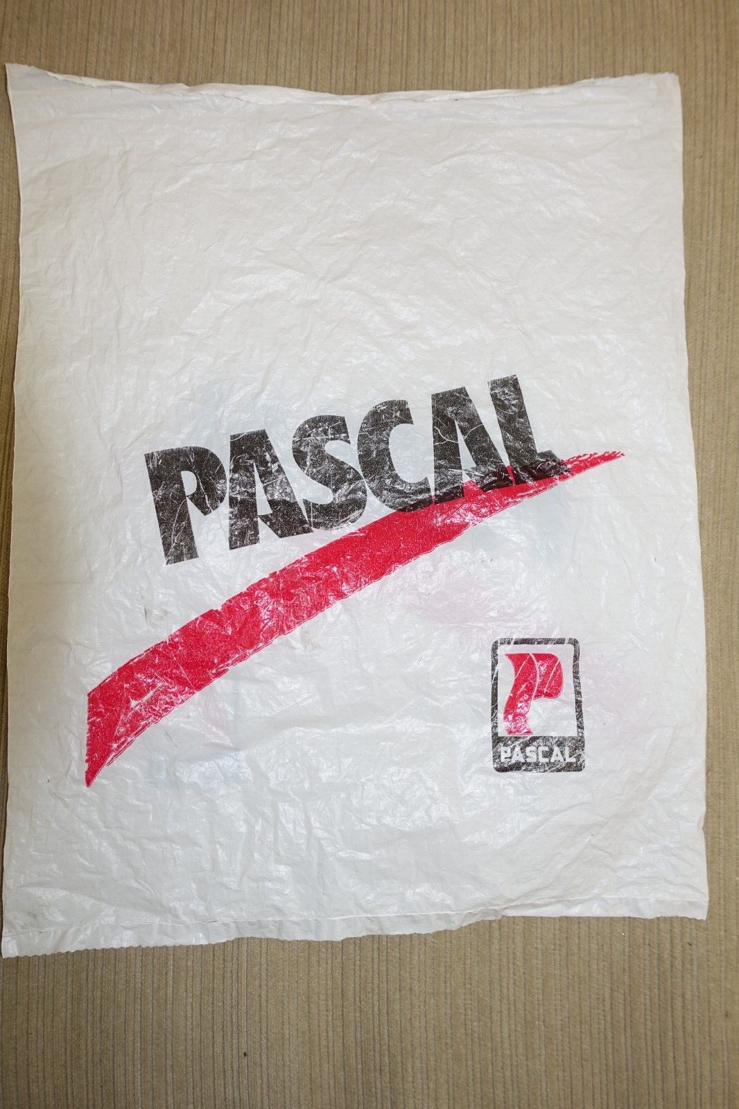*VTG* 1980s PASCAL Hardware Store 7″ x 9″ Plastic SHOPPING BAG Canada Québec Vis