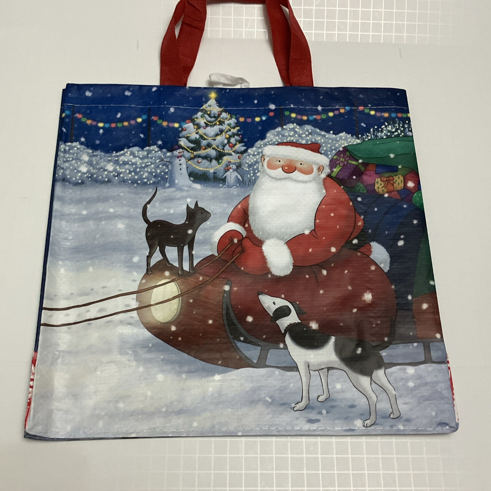 Tesco Father Christmas Tote Bag The Snowman Santa Brings Holiday Cat 2024 New