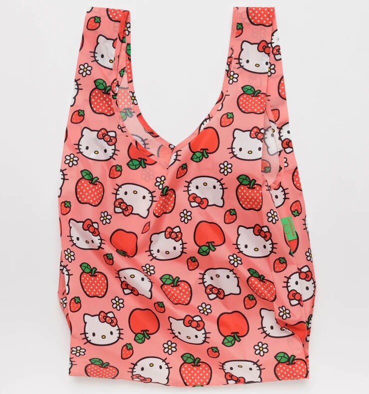 BAGGU Standard Reusable Foldable Shopping Bag Tote Assortment of 3 Hello Kitty