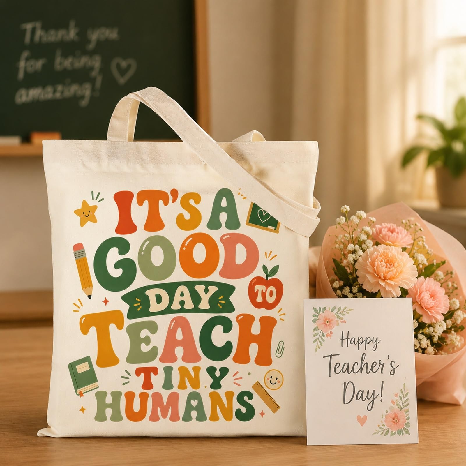 Teacher Appreciation Gifts Large Teacher Tote Bag, Back to Teachers Gifts, Wo…