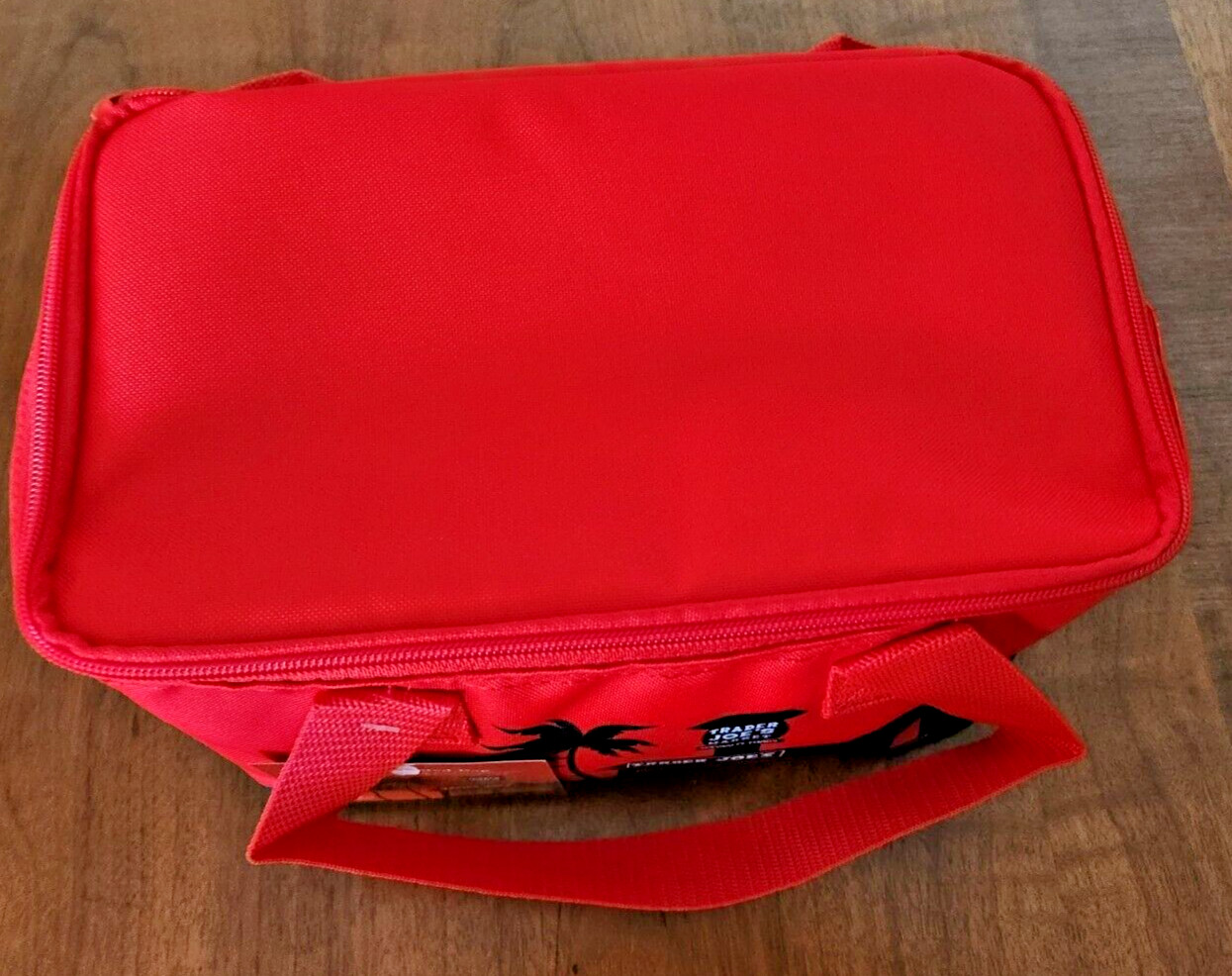 Trader Joe’s Red Mini Insulated Tote Work Summer Camp Lunch Bag 1.5 Gal NWT Disc