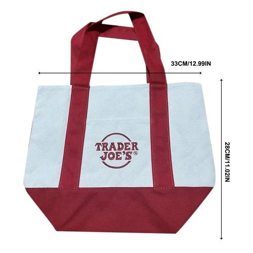 Trader Joe’s Mini Canvas Reusable Tote bags, 10 Color Options, Pastel, NWT US