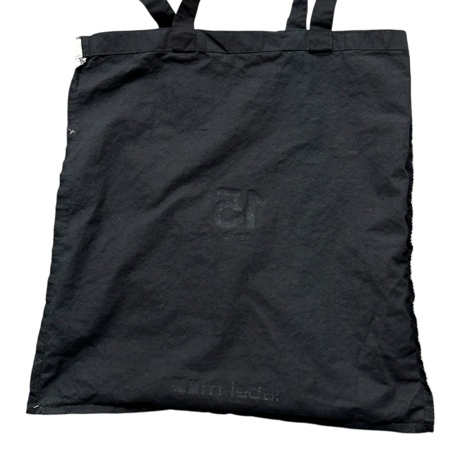 London Fashion Scout Reusable Shopping Bag of Ethics Black Canvas