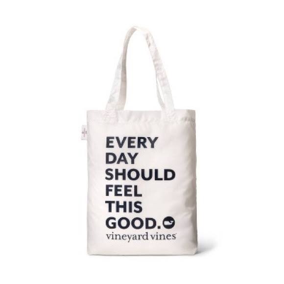Vineyard Vines For Target Everyday Should Feel Good Reusable Bag White Tote