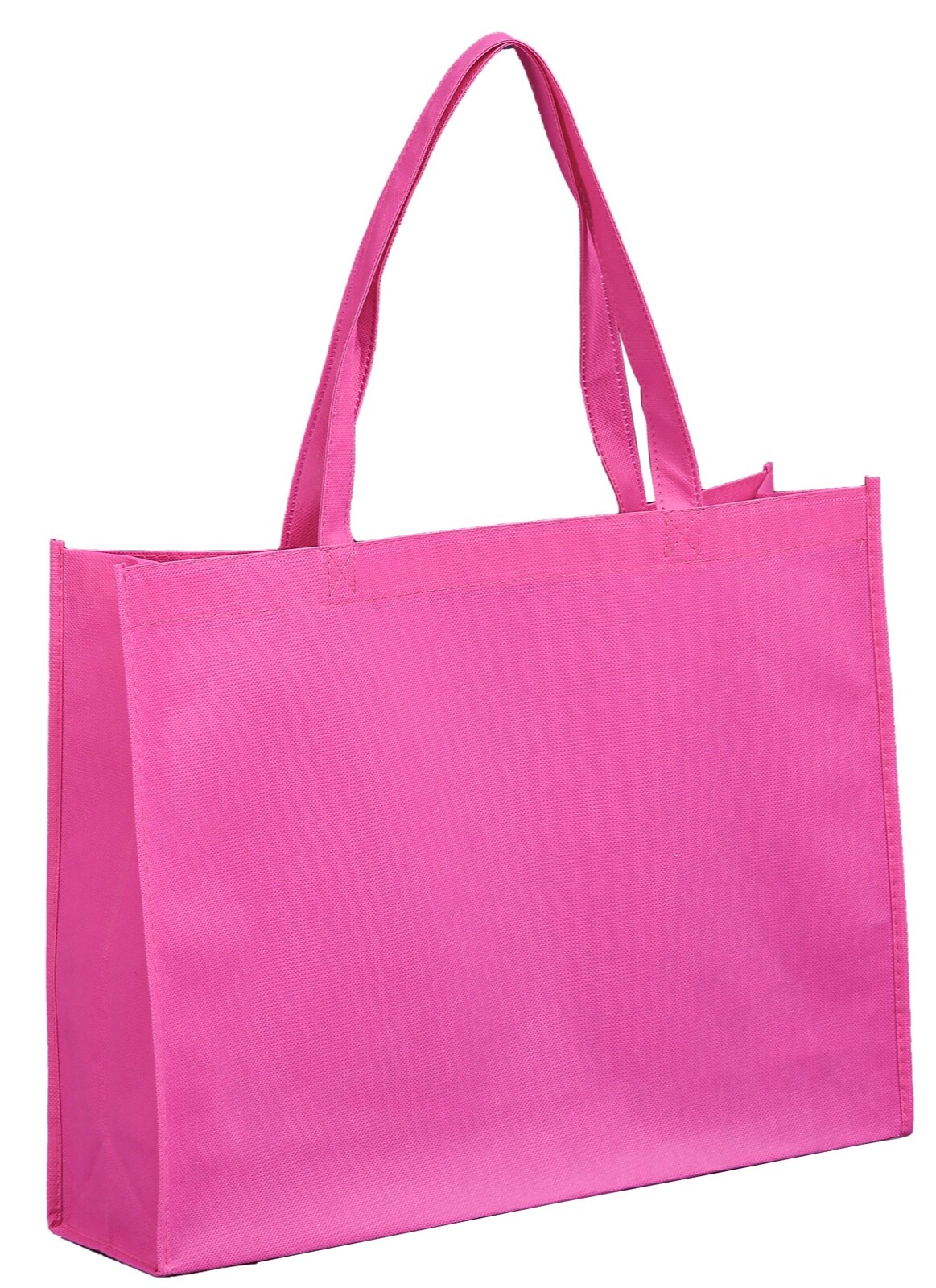 Non-Woven Shopping Bags Reusable Gift & Promotional Bag Wholesale 100pack Pink