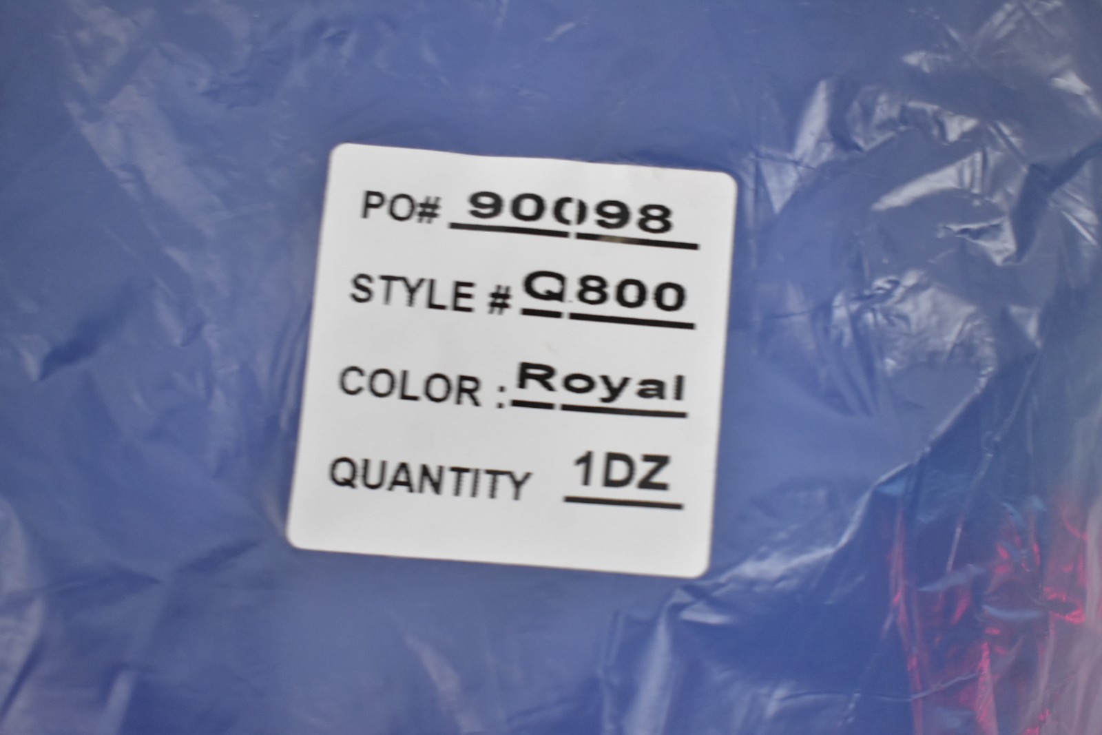 Lot of 12 Q-Tees Q800 Promotional Tote Bags Royal Blue Web Canvas 14″ x 16″