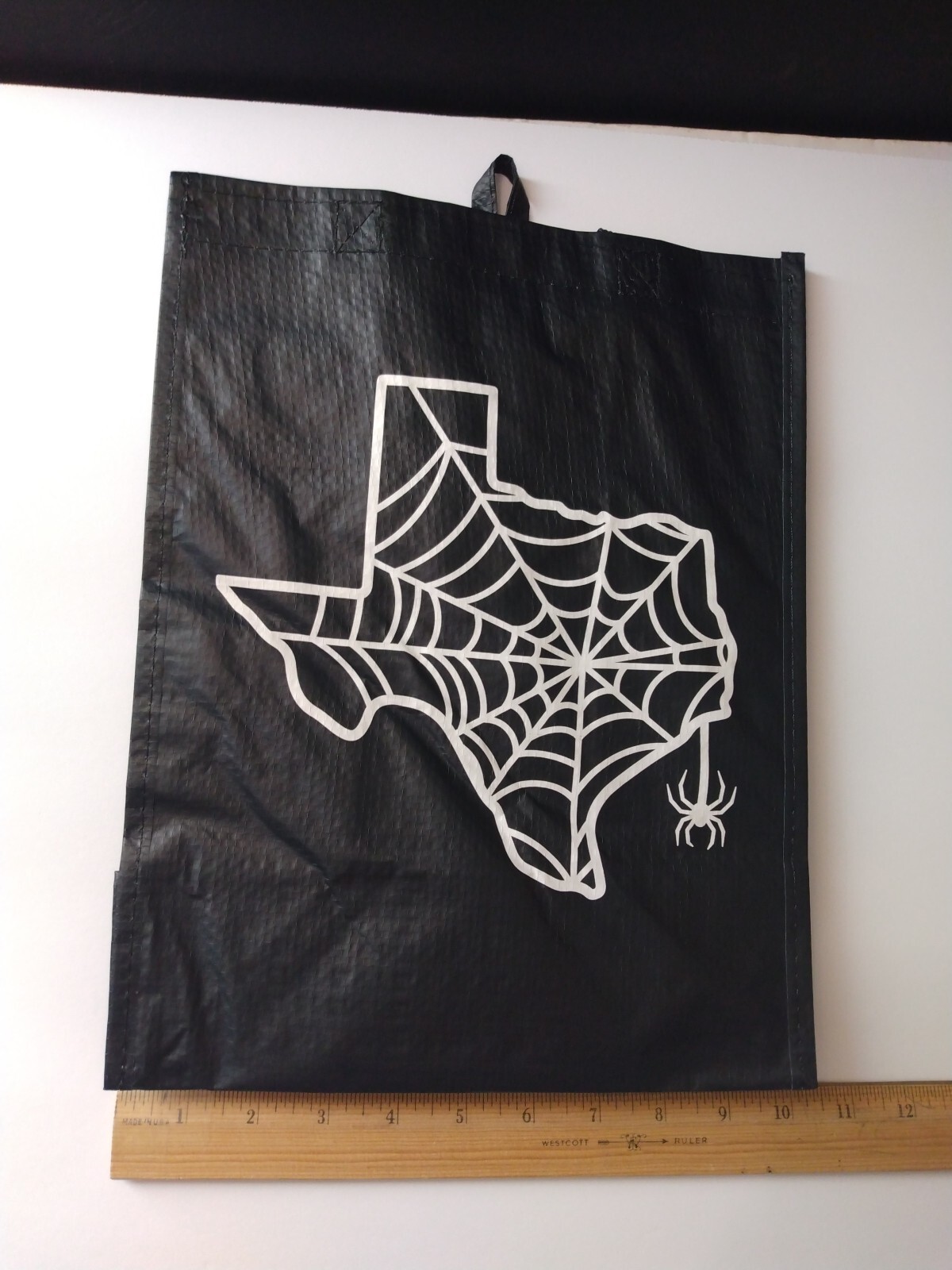 Texas Spider Web Reusable Bag Small 10″× 13″ HEB Destination Holiday Halloween