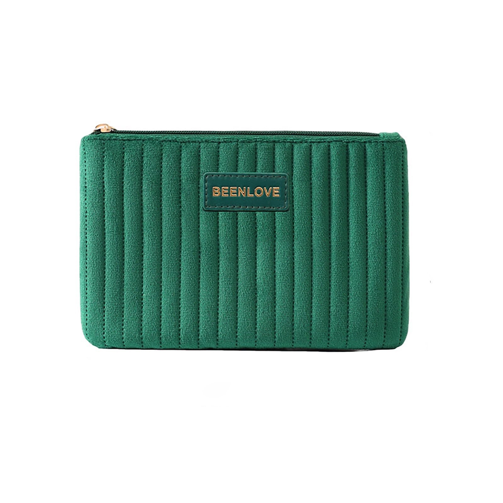 Duleylv Makeup Bag for Purse Small Cosmetic Pouch with Green