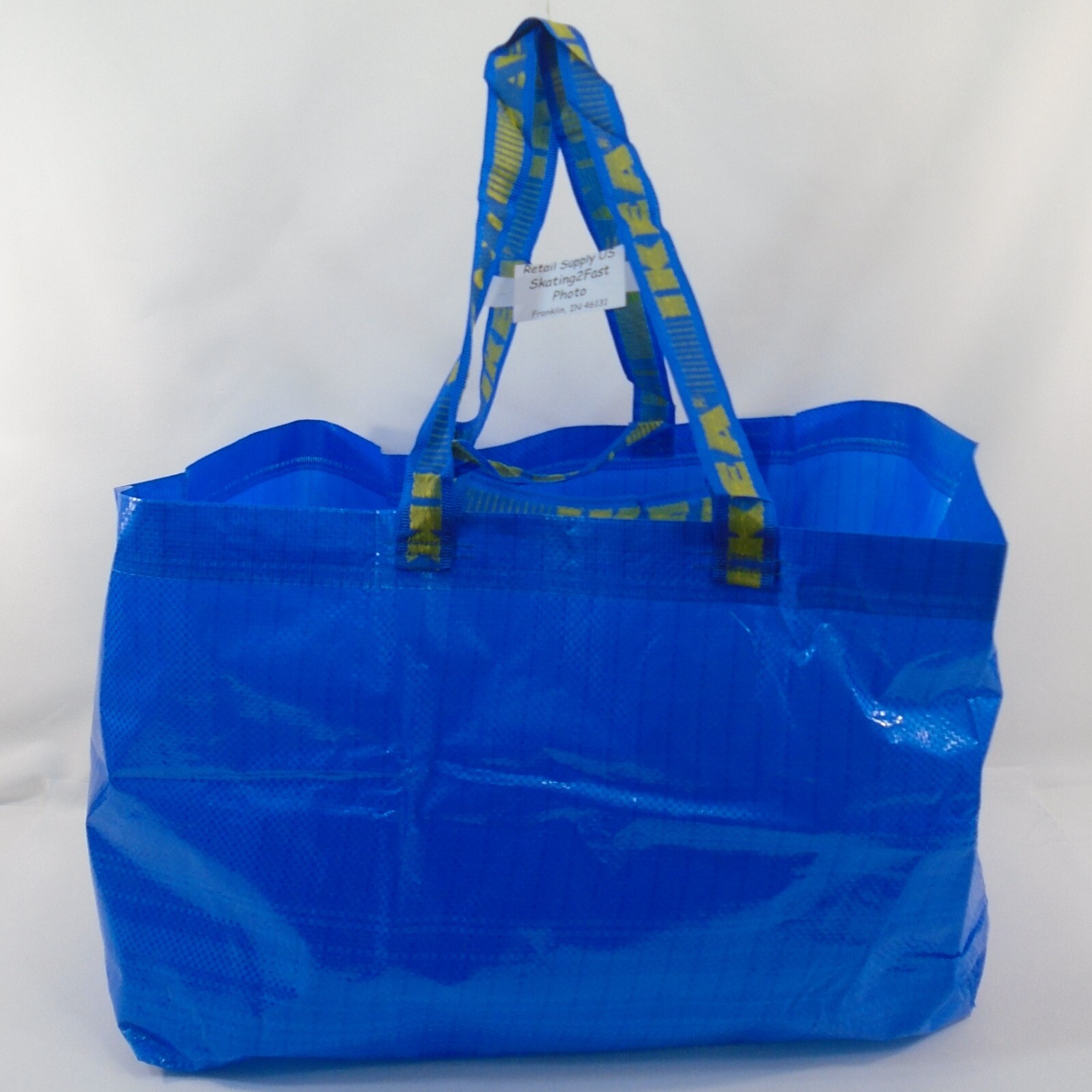 IKEA Blue Frakta 10 Gal. Bag Medium Tote Reusable ECO Grocery Laundry Storage