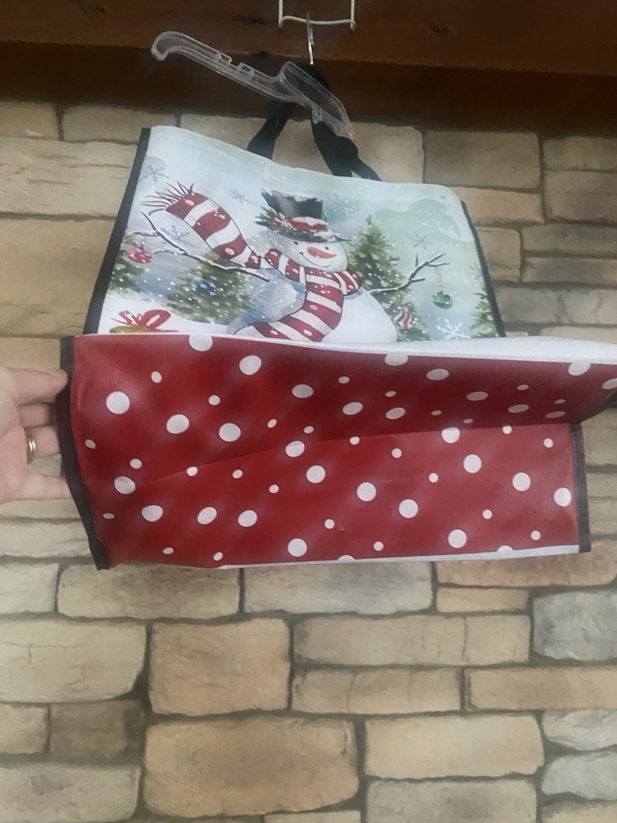 New Hallmark Snowman Winter Wonders Lot of 2 Reusable Bags