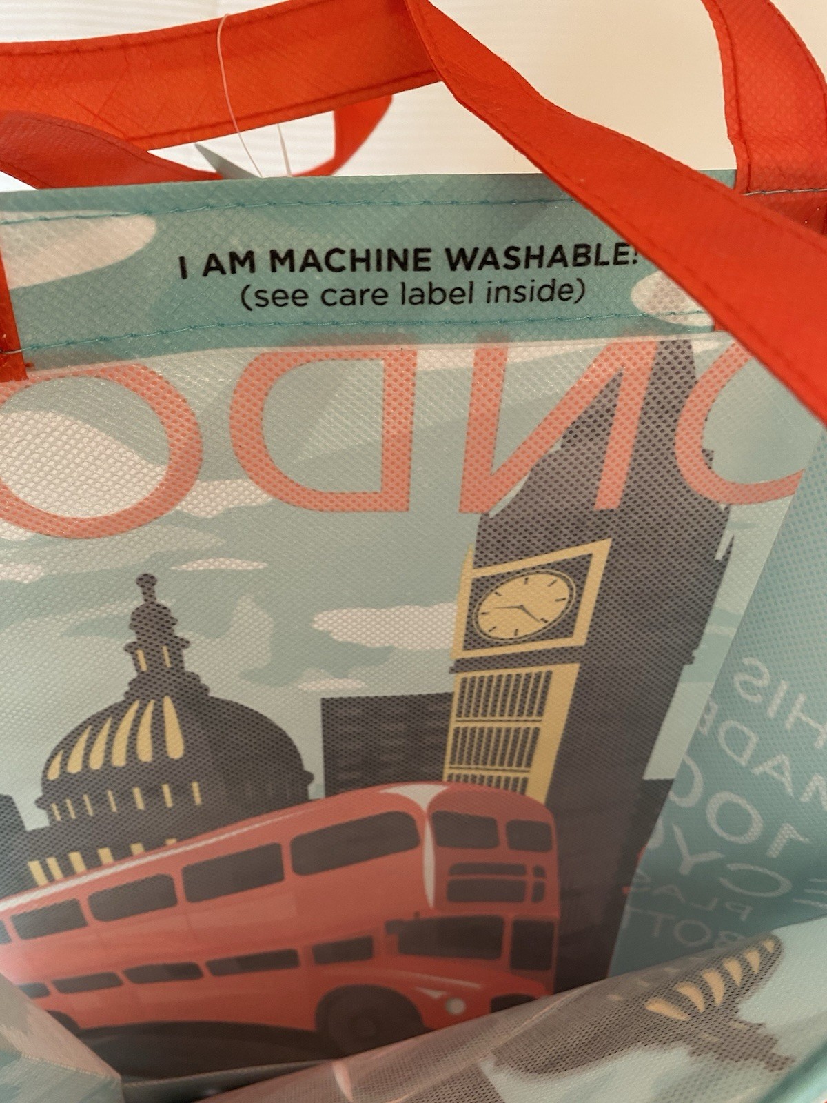 Whole Foods Market London Tote Bag Red Bus Big Ben England Nwt UK New