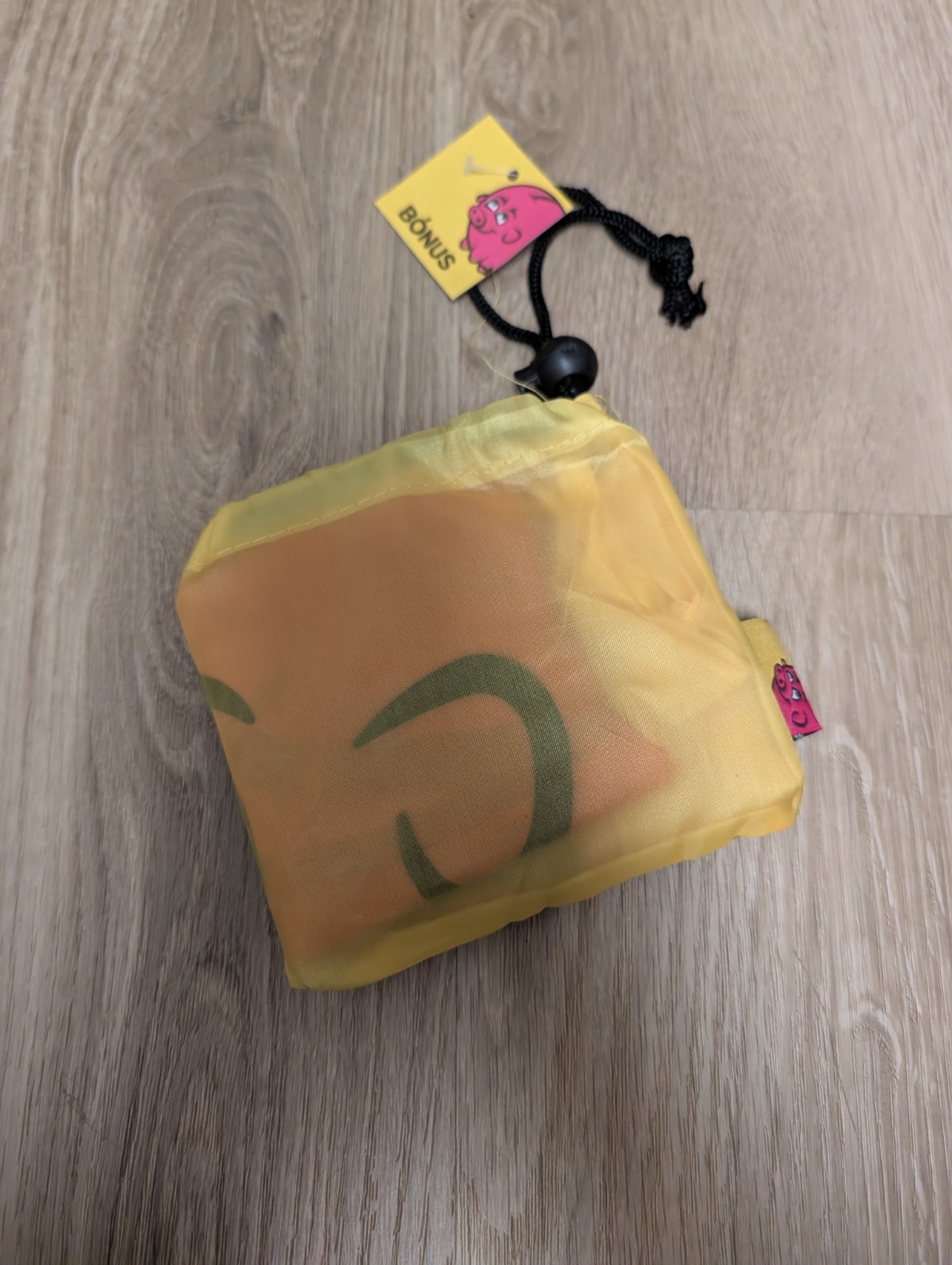 Iceland Bonus Shopping Bag Tote with Pouch Pink Pig Reusable Foldable