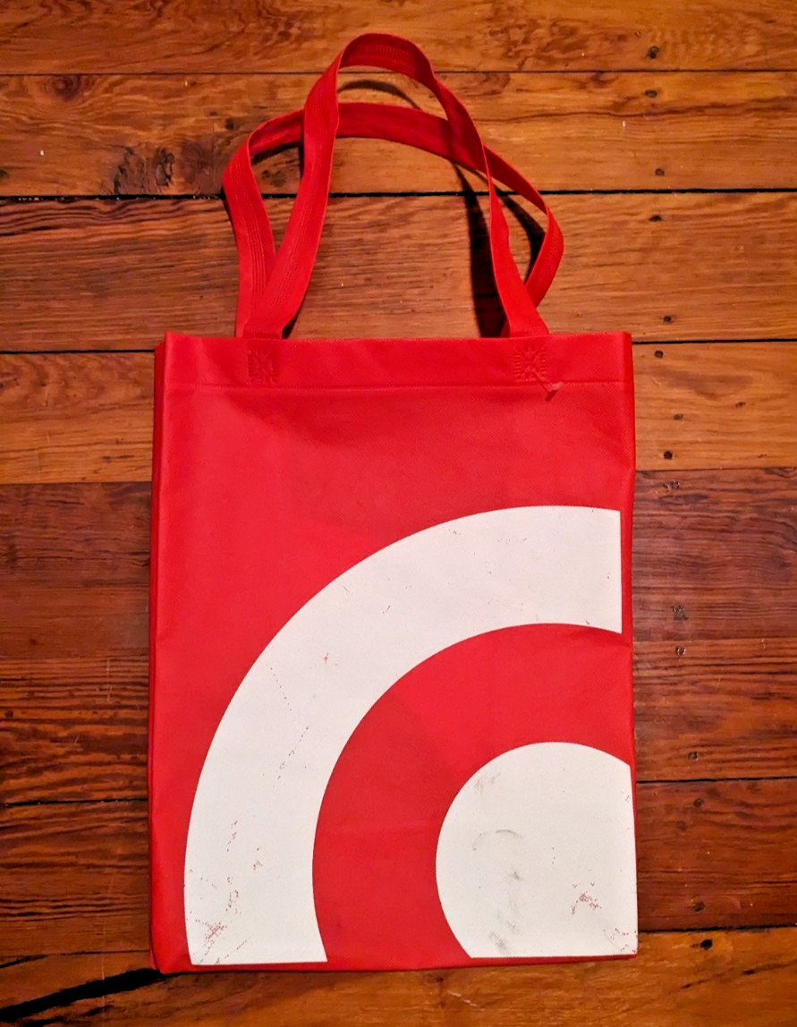 Reusable Red Target Shopping SMALL Tote Bag 11.5×15.5 target logo