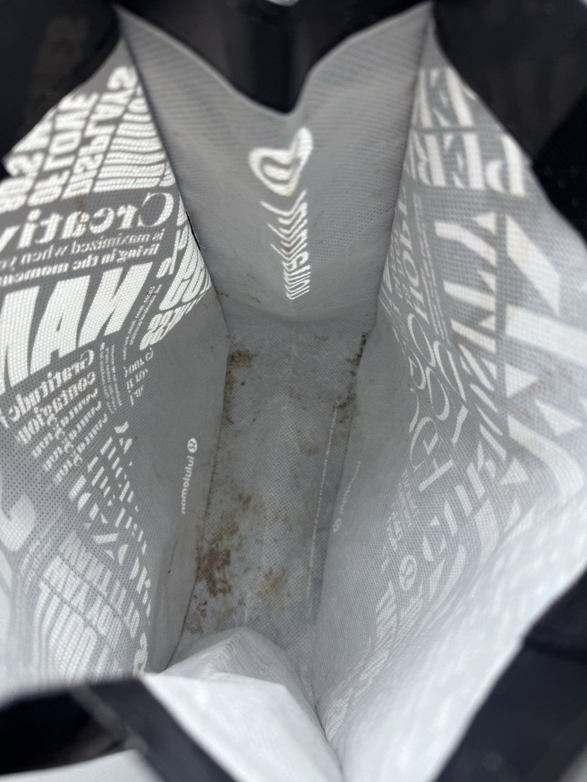 Lululemon 3 Reusable Shopping Gift Bags Small Totes Snap Closure Double Handles