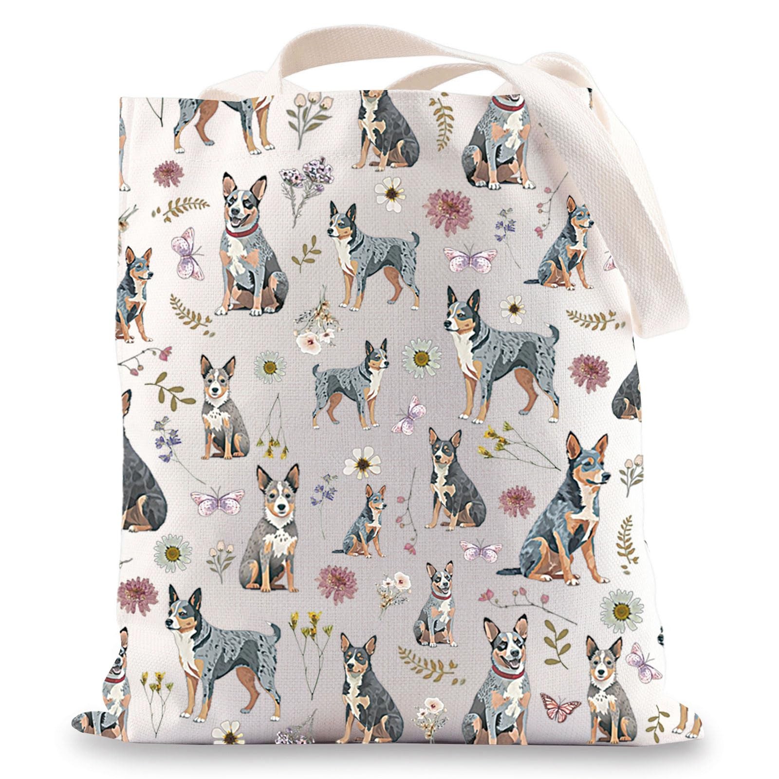 Australian Cattle Dog Tote Bag, Blue Heeler Gift, Reusable Shoulder Bag, Pet