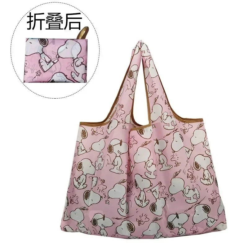 Snoopy Foldable Shopping Bag – Large, Reusable, Waterproof Tote